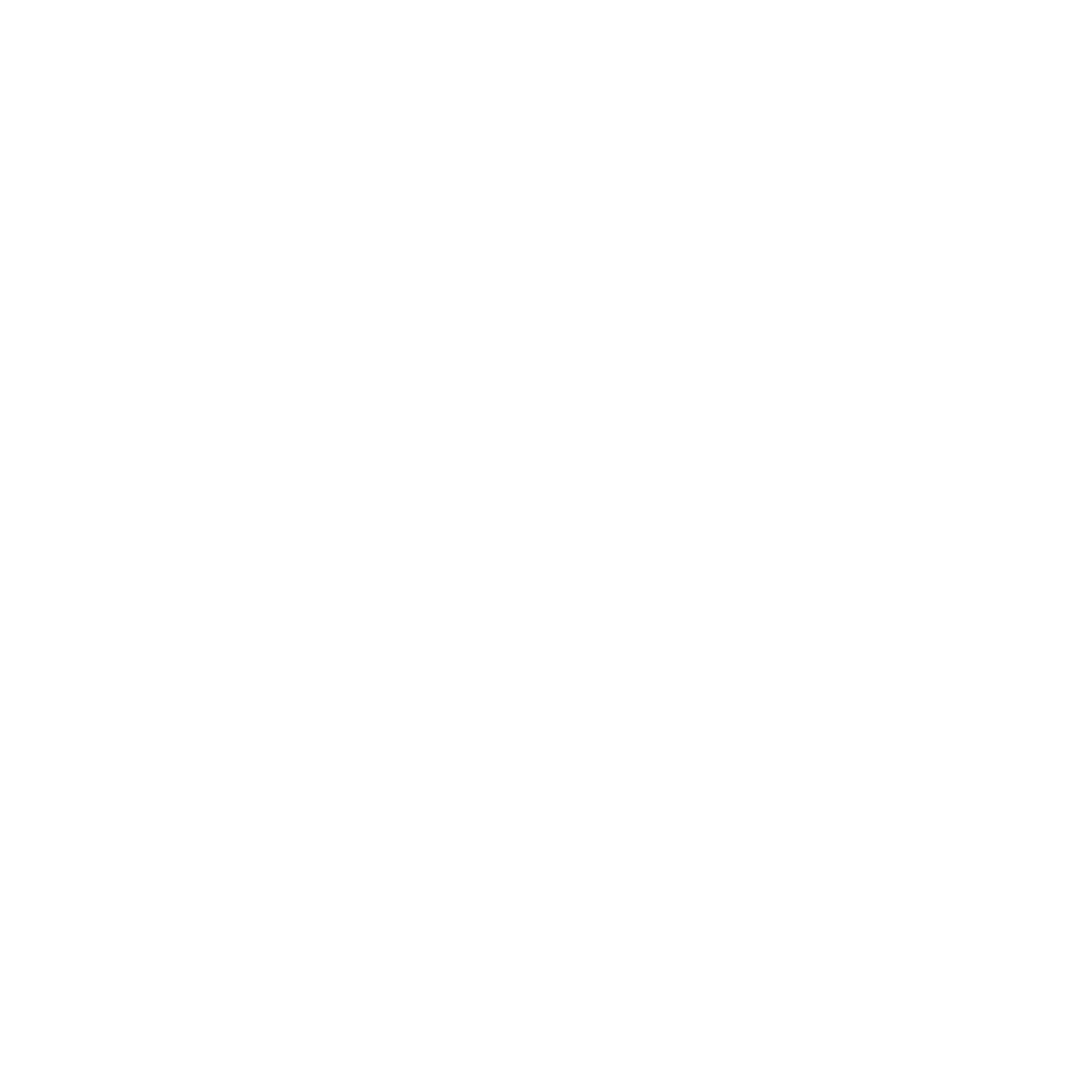 Logo décoratif blanc de l'artiste peintre Patricia Huber représentant un cerf-volant de soleil avec au centre une spirale.